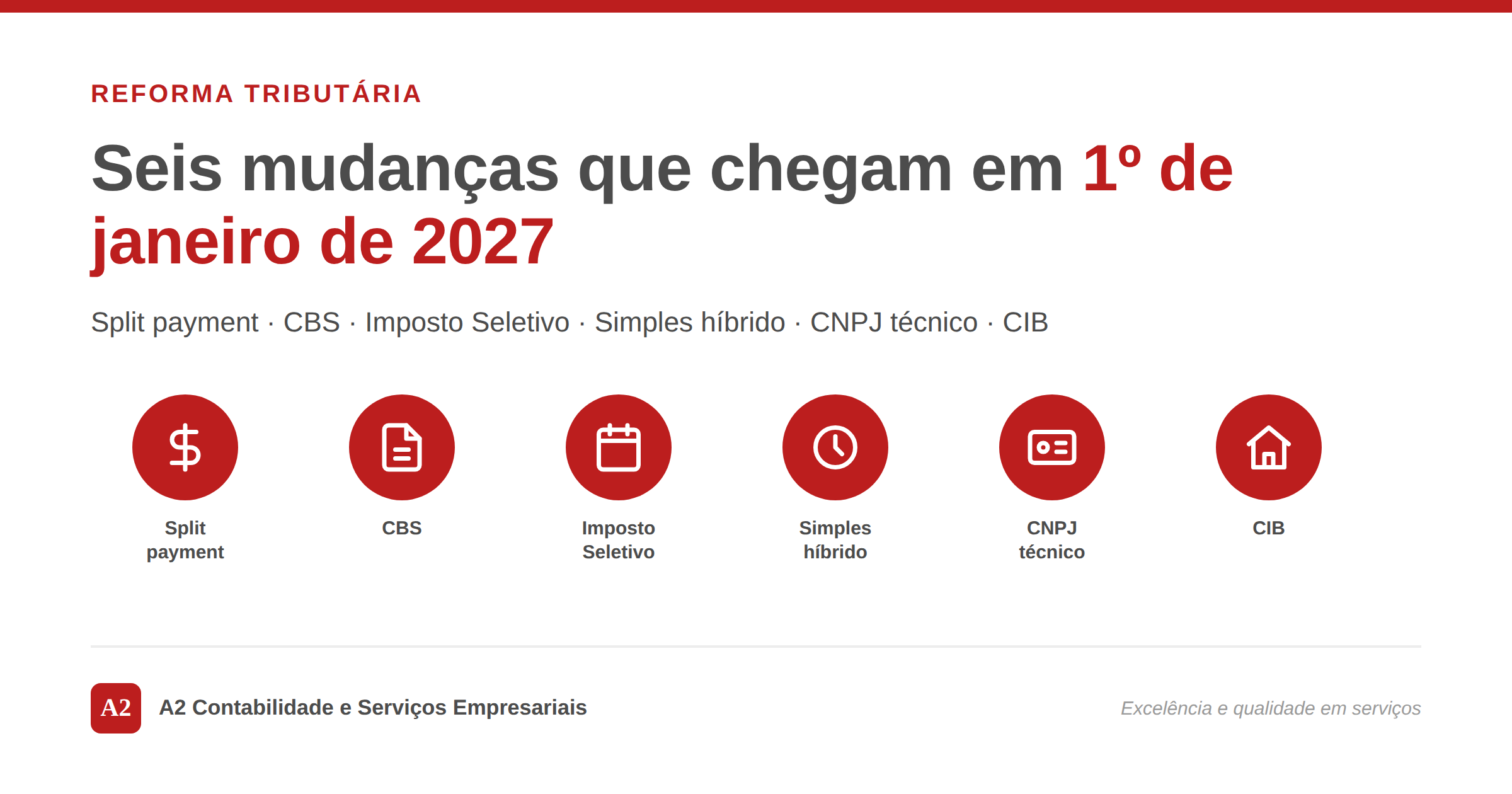 Reforma tributária: Mudanças que chegam em 1º de janeiro de 2027
